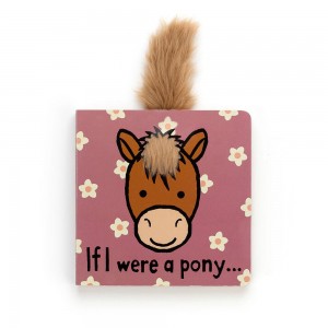 Livres Jellycat If I Were A Pony Board,15cm x 15cm x 2cm Marron | 01867-JLOW