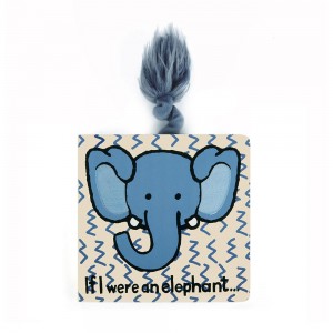 Livres Jellycat If I Were An Elephant Board,15cm x 15cm x 2cm Bleu | 60738-ZBVH