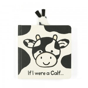 Livres Jellycat If I Were a Calf Board,16cm x 16cm x 2cm Blanche | 87394-JWLN