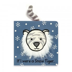 Livres Jellycat If I Were a Snow Tiger Board,15cm x 15cm x 2cm Blanche | 45623-GWYI