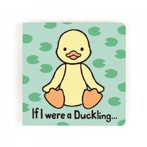 Livres Jellycat If I were a Duckling Board,15cm x 15cm x 2cm Jaune | 38764-YDMO