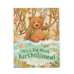 Livres Jellycat It's a Big World Bartholomew,29cm x 22cm x 1cm Marron | 27103-IQYV