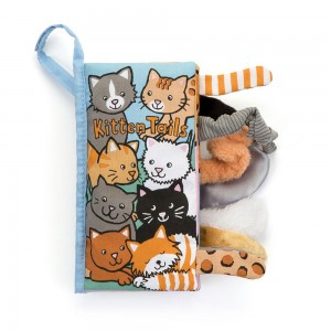 Livres Jellycat Kitten Tails Activity,22cm x 13cm x 5cm Bleu | 59307-BXPW