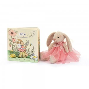 Livres Jellycat Lottie Fairy Bunny and Lottie Bunny Fairy, Rose | 95018-LCMX