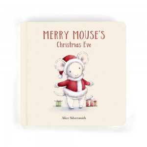 Livres Jellycat Merry Mouse's Christmas Eve,19cm x 19cm x 2cm Blanche | 10379-MNZB