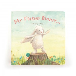 Livres Jellycat My Friend Bunny,23cm x 23cm x 2cm Blanche | 10854-GYDB