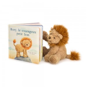 Livres Jellycat Rory Le Courageux Petit Lion and Fuddlewuddle Lion Medium Marron | 51032-NOGE