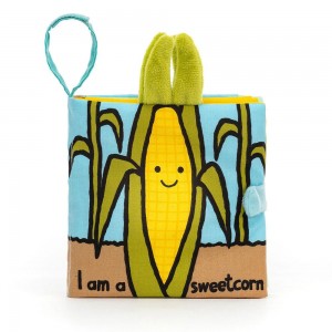 Livres Jellycat Sweetcorn,15cm x 15cm x 5cm Jaune | 15269-XSCY