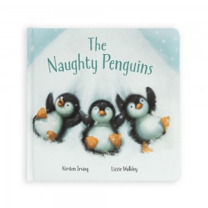 Livres Jellycat The Naughty Penguins,21cm x 21cm x 2cm Blanche | 34860-XYZM