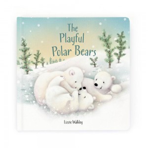 Livres Jellycat The Playful Polar Bears,21cm x 21cm x 2cm Blanche | 63725-REKF