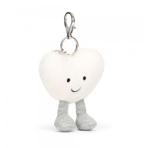 Mariage Et Anniversaire Jellycat Peluche Amuseables Cream Heart,13cm x 9cm x 3cm Blanche | 78291-AQCD