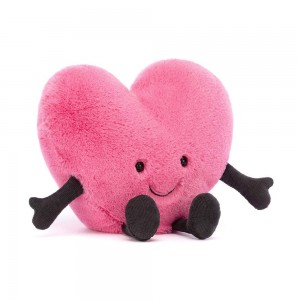 Mariage Et Anniversaire Jellycat Peluche Amuseables Heart,17cm x 19cm x 7cm Rose | 80425-RKSJ