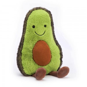 Nourriture Jellycat Peluche Amuseables Avocado,30cm x 14cm x 9cm Vert | 86579-BIWJ