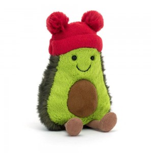 Nourriture Jellycat Peluche Amuseables Bobble Avocado,19cm x 10cm x 6cm Vert | 65914-DILM