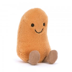 Nourriture Jellycat Peluche Amuseables Bean,13cm x 6cm x 5cm Orange | 98240-LJCP
