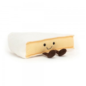 Nourriture Jellycat Peluche Amuseables Brie,9cm x 22cm x 13cm Blanche | 96237-UOMG