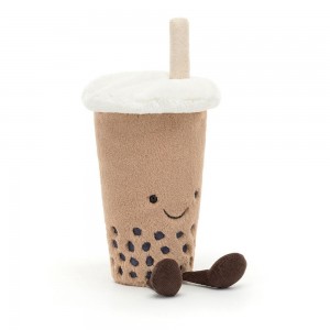 Nourriture Jellycat Peluche Amuseables Bubble Tea,22cm x 6cm x 6cm Beige | 74901-SOUF