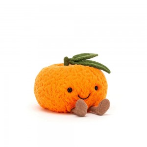Nourriture Jellycat Peluche Amuseables Clementine,11cm x 13cm x 13cm Orange | 23471-XGEA