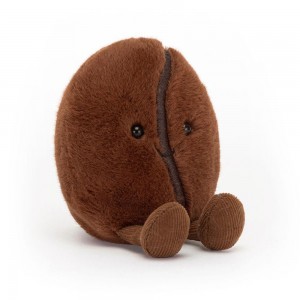 Nourriture Jellycat Peluche Amuseables Coffee Bean,13cm x 8cm x 6cm Marron | 80792-EWXL