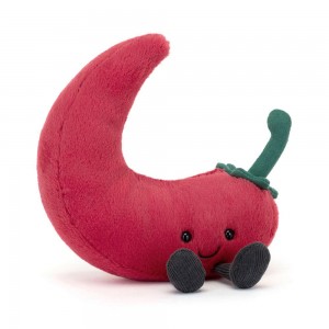 Nourriture Jellycat Peluche Amuseables Chilli Pepper,17cm x 13cm x 5cm Rouge | 52068-FQEG