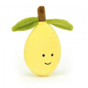Nourriture Jellycat Peluche Amuseables Fabulous Fruit Lemon,14cm x 8cm x 4cm Jaune | 06245-JTCN