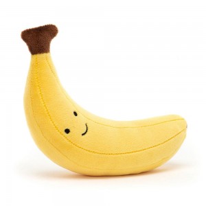 Nourriture Jellycat Peluche Amuseables Fabulous Fruit Banana,17cm x 10cm x 5cm Jaune | 16794-IGLH