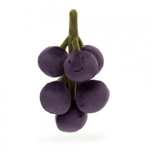 Nourriture Jellycat Peluche Amuseables Fabulous Fruit Grapes,17cm x 9cm x 9cm Violette | 03748-IJGS