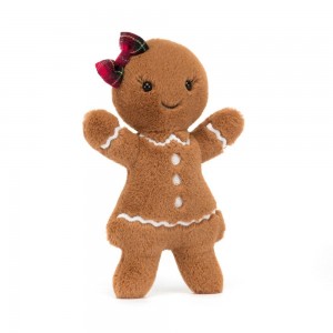 Nourriture Jellycat Peluche Amuseables Jolly Gingerbread Ruby,18cm x 9cm x 2cm Marron | 17658-PAJW