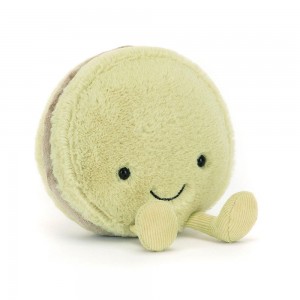 Nourriture Jellycat Peluche Amuseables Max Macaron,12cm x 10cm x 5cm Vert | 90763-MWXC
