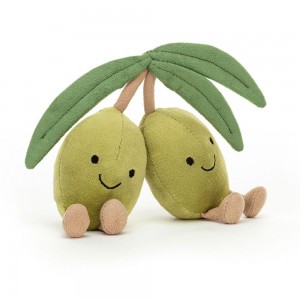 Nourriture Jellycat Peluche Amuseables Olives,12cm x 13cm x 4cm Vert | 73065-GBCS