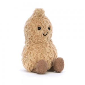 Nourriture Jellycat Peluche Amuseables Peanut,15cm x 7cm x 6cm Marron | 39728-QIAH