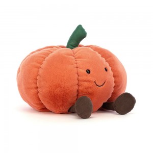 Nourriture Jellycat Peluche Amuseables Pumpkin,19cm x 23cm x 23cm Orange | 08467-PQRW