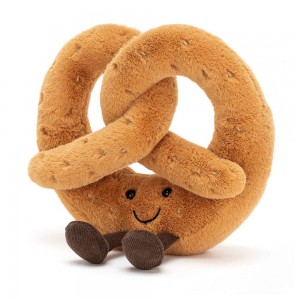 Nourriture Jellycat Peluche Amuseables Pretzel,40cm x 35cm x 10cm Marron | 23106-NUZS