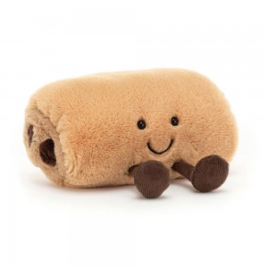 Nourriture Jellycat Peluche Amuseables Pain Au Chocolat,9cm x 15cm x 9cm Beige | 87690-AEPD