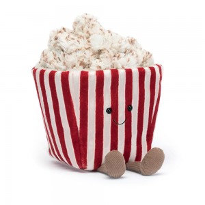 Nourriture Jellycat Peluche Amuseables Popcorn,22cm x 12cm x 12cm Rouge | 10327-VQSL