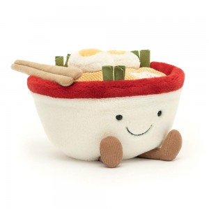 Nourriture Jellycat Peluche Amuseables Ramen,15cm x 17cm x 16cm Grise | 74358-VDIO