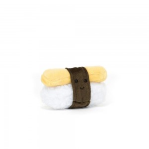Nourriture Jellycat Peluche Amuseables Sassy Sushi Egg,5cm x 7cm x 3cm Jaune | 45837-KAMV