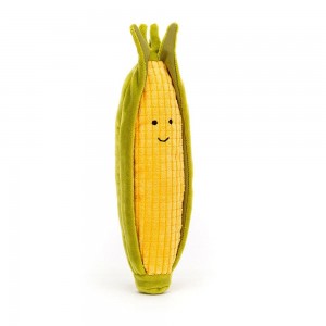 Nourriture Jellycat Peluche Amuseables Vivacious Vegetable Sweetcorn,19cm x 6cm x 4cm Jaune | 36927-INVG