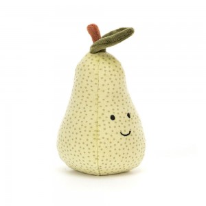 Nourriture Jellycat Peluche Fabulous Fruit Pear,11cm x 7cm x 7cm Vert | 67129-IFED