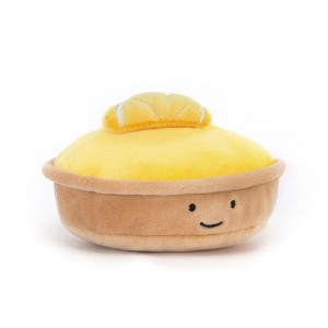 Nourriture Jellycat Peluche Pretty Patisserie Tarte Au Citron,7cm x 10cm x 8cm Jaune | 85021-IZBG