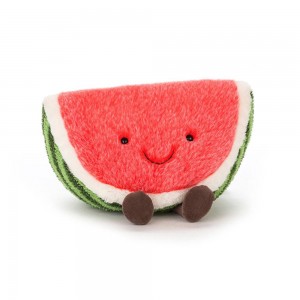 Nourriture Jellycat Peluche RetiAmuseables Watermelon,18cm x 25cm x 17cm Rose | 54178-ZDXB