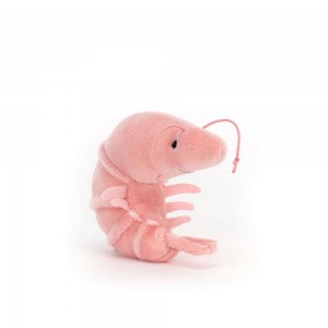 Nourriture Jellycat Peluche Sensational Seafood Shrimp,6cm x 3cm x 7cm Rose | 36718-ESRW