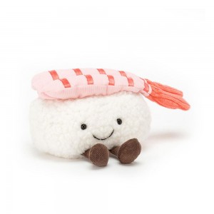 Nourriture Jellycat Peluche Silly Sushi Nigiri,11cm x 11cm x 7cm Blanche | 81763-CNZJ