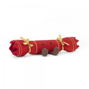 Objets Jellycat Peluche Amuseables Cracker,5cm x 25cm x 5cm Rouge | 58123-SYDX