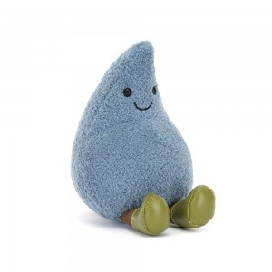 Objets Jellycat Peluche Amuseables Happy Raindrop,13cm x 9cm x 9cm Bleu | 67491-DEZL