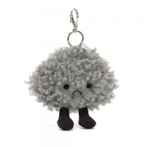 Objets Jellycat Peluche Amuseables Storm Cloud,13cm x 8cm x 13cm Grise | 89751-ROUQ