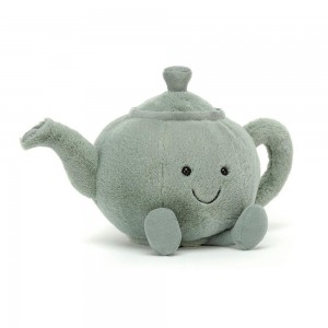 Objets Jellycat Peluche Amuseables Teapot,20cm x 18cm x 16cm Vert | 92381-IJAW