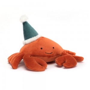 Océan Jellycat Peluche Celebration Crustacean Crab,10cm x 16cm x 12cm Orange | 19763-LADI