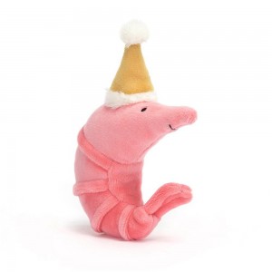 Océan Jellycat Peluche Celebration Crustacean Shrimp,14cm x 4cm x 11cm Rose | 17053-AIPC