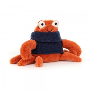 Océan Jellycat Peluche Cozy Crew Crab,12cm x 10cm x 7cm Orange | 89746-VAWE